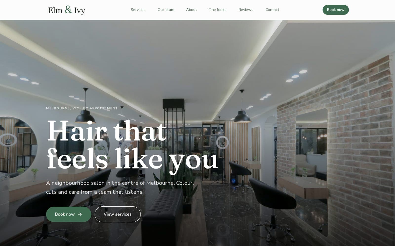 benotely.com/elm-and-ivy - Home page
