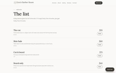 The list