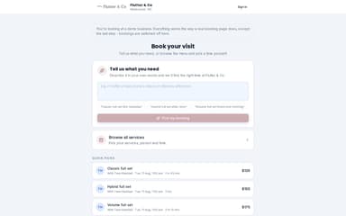 Booking