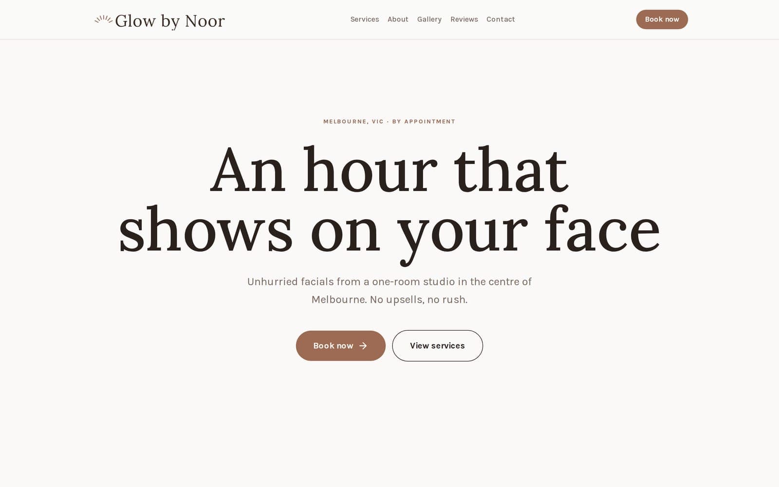 benotely.com/glow-by-noor - Home page