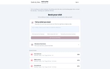 Booking