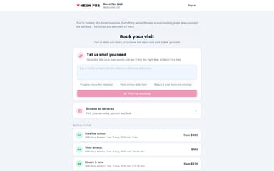 Booking
