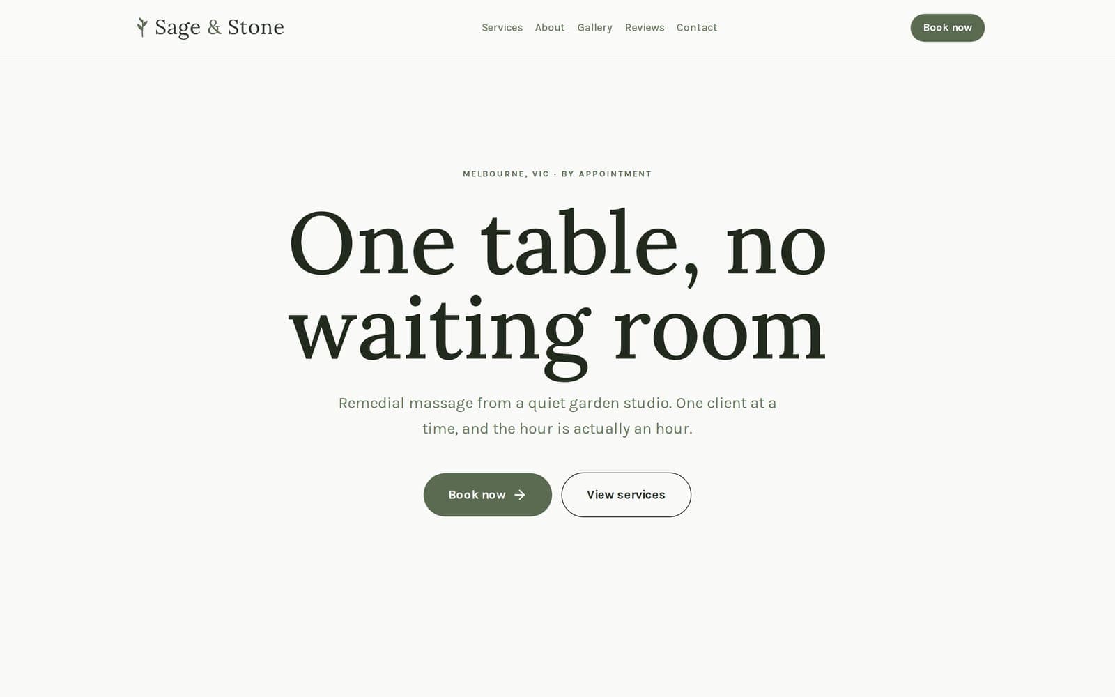 benotely.com/sage-and-stone - Home page