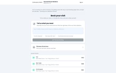 Booking