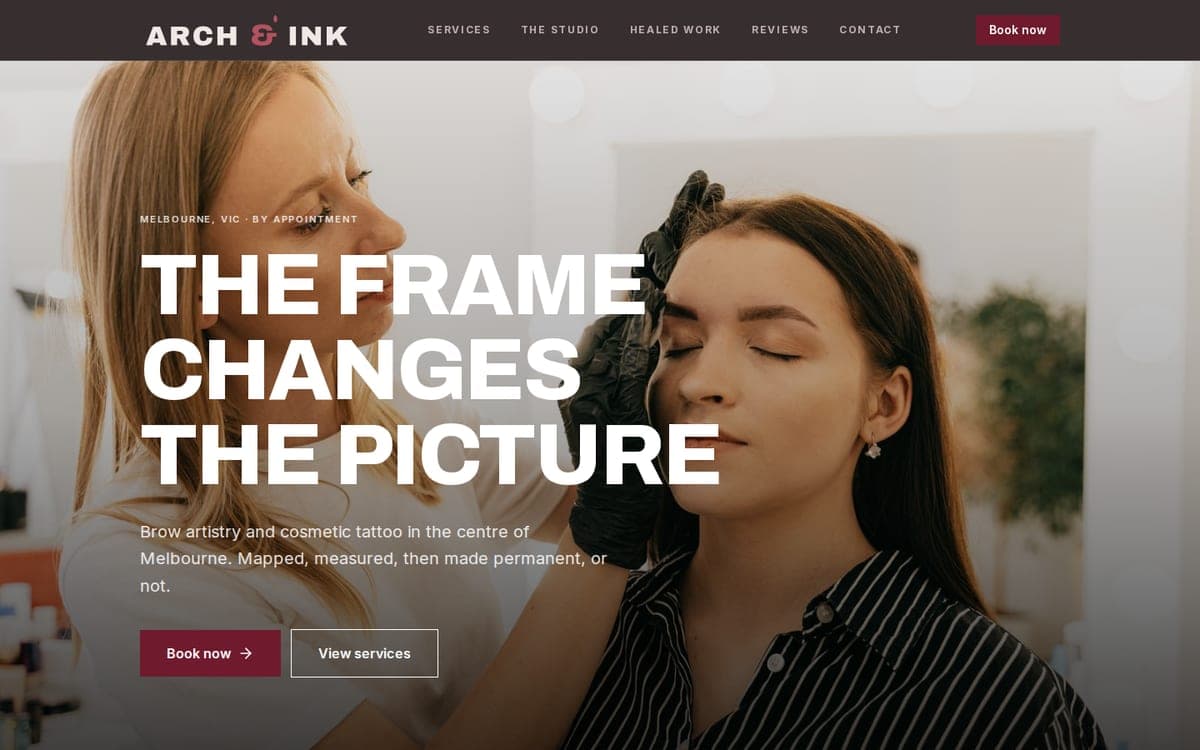 Arch & Ink website