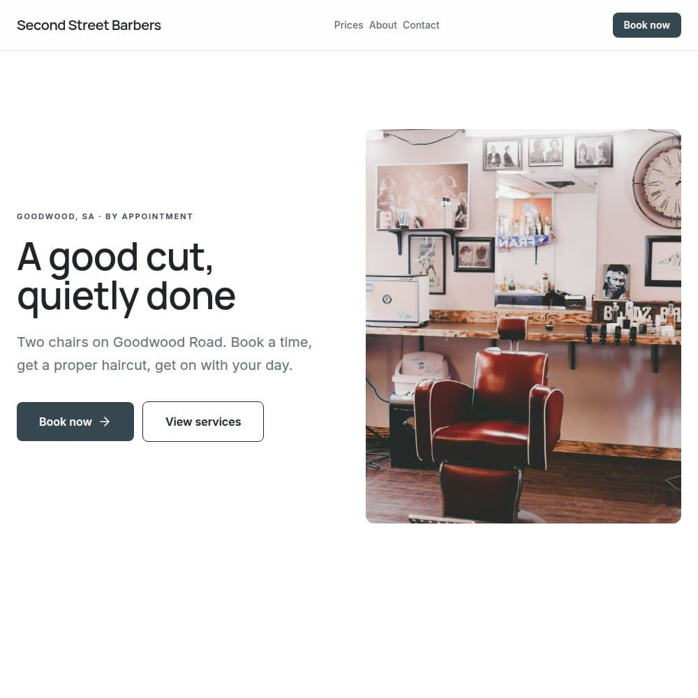 Second Street Barbers